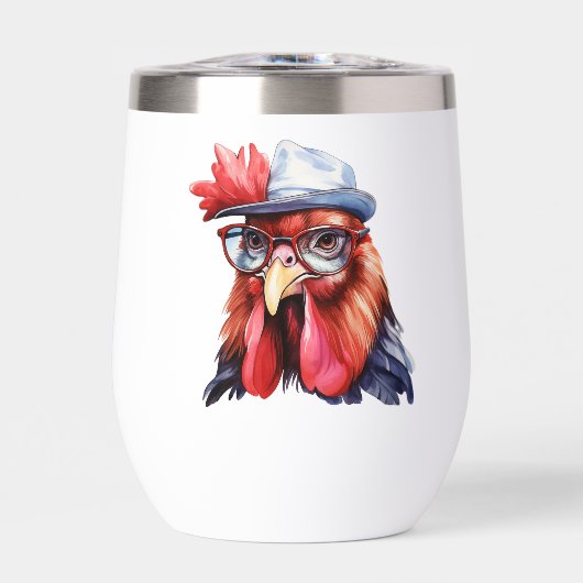 チキンおもしろいクラッククラック笑いニワトリのインスタック (正面)