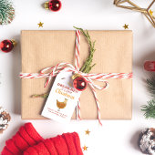 チキンおもしろいクリスマスプーン ギフトタグ