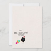 チキンおもしろいクリスマスホリデーカード (裏面)