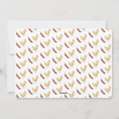 チキンおもしろいクリスマスホリデーカード シーズンカード (裏面)