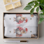 チキンおもしろいクリスマスホリデーショッパーズホワイト 薄葉紙 (ギフト)