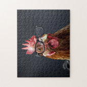 チキンおもしろいグメガネ ジグソーパズル (縦)