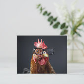 チキンおもしろいグメガネ ポストカード (スタンド正面)