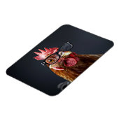 チキンおもしろいグメガネ マグネット (左側)