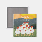 チキンおもしろいダンスマグネット マグネット (正面/裏面)