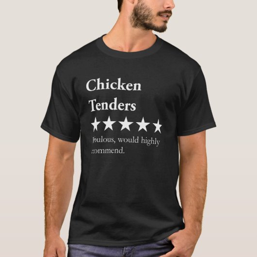 チキンおもしろいテンダーズ愛好家ジョークラブ食べ物ズシック Tシャツ (正面)