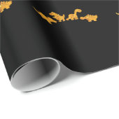 チキンおもしろいナゲットディノフード恐竜の恋人 ラッピングペーパー (ロールコーナー)