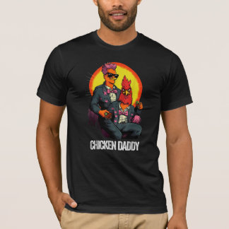 チキンおもしろいパパTシャツ Tシャツ
