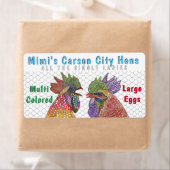 チキンおもしろいファームの生卵シール ラベル (インサイチュ)