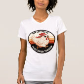 チキンおもしろいフ走ライ鶏 Tシャツ (正面)
