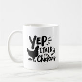 チキンおもしろいマグ コーヒーマグカップ (左)