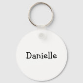 チキンおもしろいママパーソナライズされた キーホルダー (裏面)