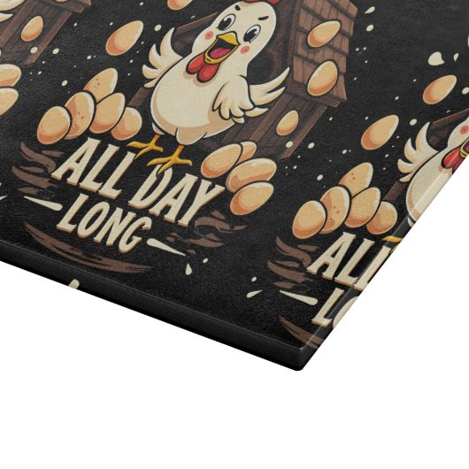 チキンおもしろいユーモアフ素朴ァームライフ カッティングボード (角)