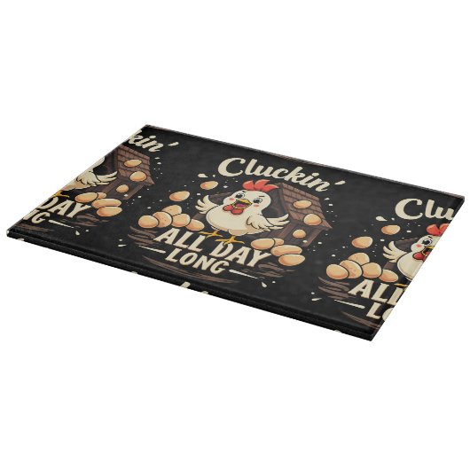 チキンおもしろいユーモアフ素朴ァームライフ カッティングボード (角)