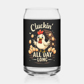 チキンおもしろいユーモアフ素朴ァームライフ ガラス缶 (裏面)