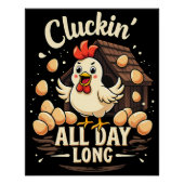 チキンおもしろいユーモアフ素朴ァームライフ ポスター (正面)