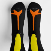 チキンおもしろいレッグ足ソックス膝動物 ソックス (上部)