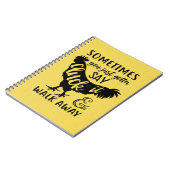 チキンおもしろいロースター恋人Fユー農家ファーム ノートブック (左側)