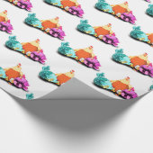 チキンおもしろい包装紙 ラッピングペーパー (角)