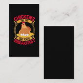 チキンおもしろい引用文ブレックファーストウンチヘン農業 名刺 (正面/裏面)