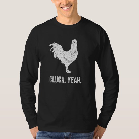 チキンおもしろい恋人農業農家鶏 Tシャツ (正面)