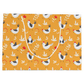 チキンおもしろい抱き枕 ラージペーパーバッグ (裏面)