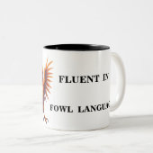 チキンおもしろい皮肉 ツートーンマグカップ (正面右)