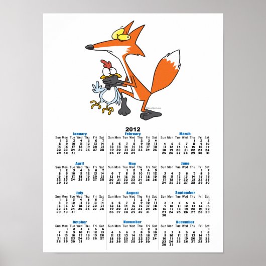 チキンおもしろい盗み盗みキツネ ポスター (正面)