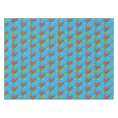 チキンおもしろい素朴なお洒落漫画 テーブルクロス (正面(横))