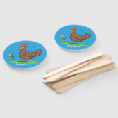 チキンおもしろい素朴なお洒落漫画 ハンドファン (組立なし)