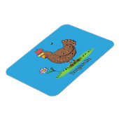 チキンおもしろい素朴なお洒落漫画 マグネット (左側)