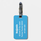 チキンおもしろい素朴なお洒落漫画 ラゲッジタグ (裏面縦)