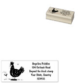 チキンおもしろい素朴なお洒落漫画 ラバースタンプ (押印)