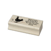 チキンおもしろい素朴なお洒落漫画 ラバースタンプ (スタンプ)