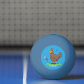 チキンおもしろい素朴なお洒落漫画 卓球ボール (ネット)