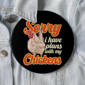 チキンおもしろい農家すまないChの予定 缶バッジ (インサイチュ)