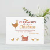 チキンおもしろい・クリスマス写真 シーズンカード (スタンド正面)