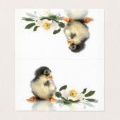 チキンおもしろい・折り畳み名刺 名刺 (外部フラット)