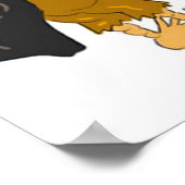 チキンおもしろい/道路哲学漫画ポスター ポスター (角)