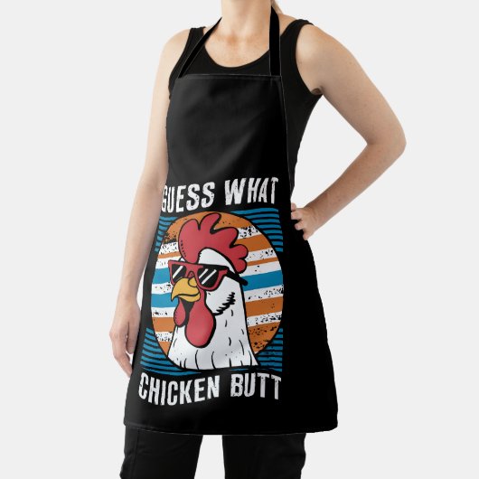チキンお尻のチキンおもしろい愛好家を推測 エプロン (インサイチュ)