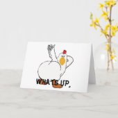 チキンお尻は？ カード (黄色い花)