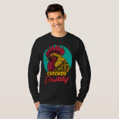 チキンお尻チキンパパ農家 Tシャツ (正面フル)