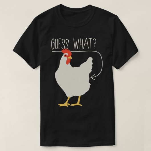 チキンお尻1 Tシャツ (デザイン正面)