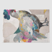 チキンお洒落コラージデコペティッシュペーパー 薄葉紙 (正面)