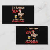 チキンつるの農家Cに気がおもしろい付く 名刺 (正面/裏面)