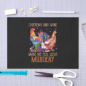 チキンとワイン 薄葉紙 (クラフト)