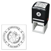 チキンと小麦 |エグモダンファーム小規模企業 セルフインキングスタンプ (インサイチュ)