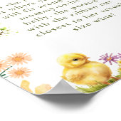 チキンどのように大きいママの腹の赤ちゃんシャワーゲーム ポスター (角)