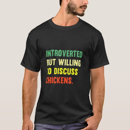 チキンについて話し合う Tシャツ (正面)