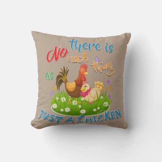チキンに過ぎないもの クッション (正面)